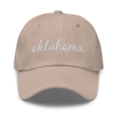 Oklahoma Script Embroidered Hat