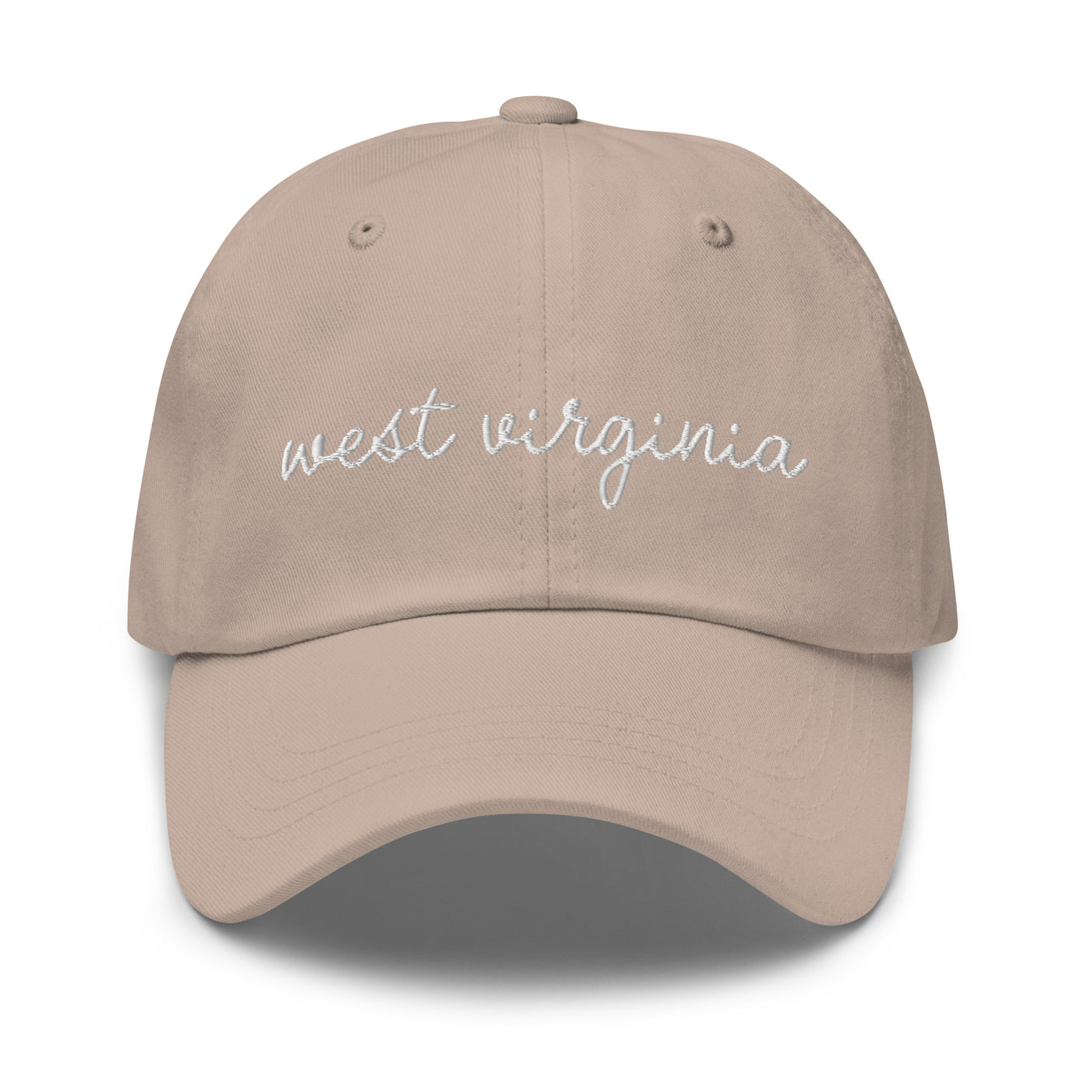 West Virginia Script Embroidered Hat