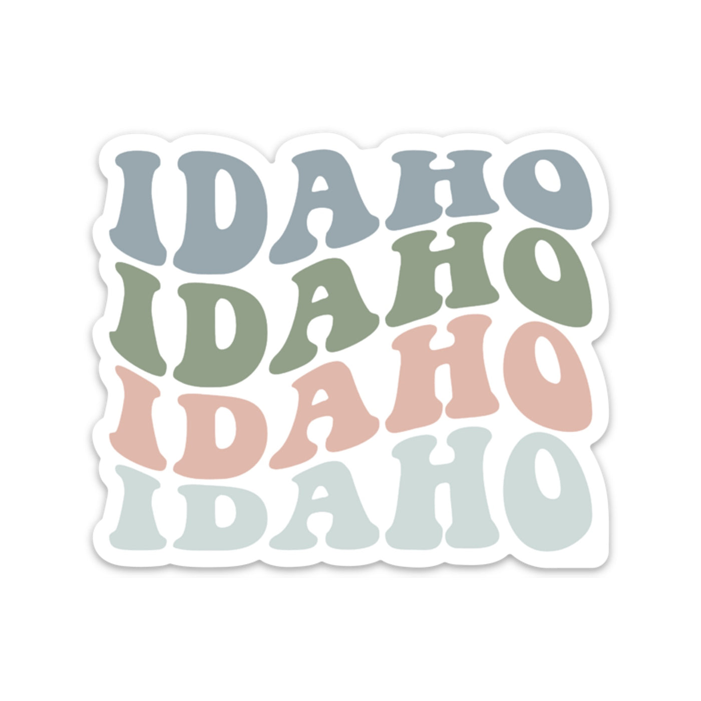 Idaho Pastel Repeat Sticker