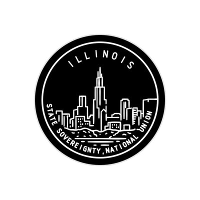 Illinois State Motto Sticker