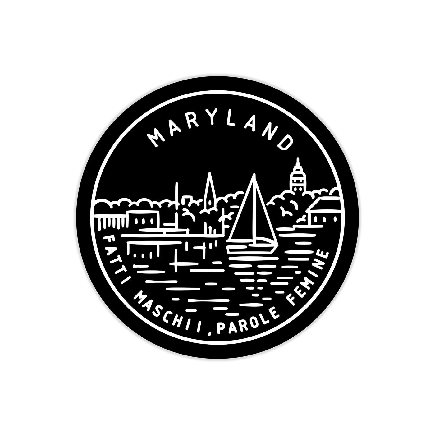 Maryland State Motto Sticker