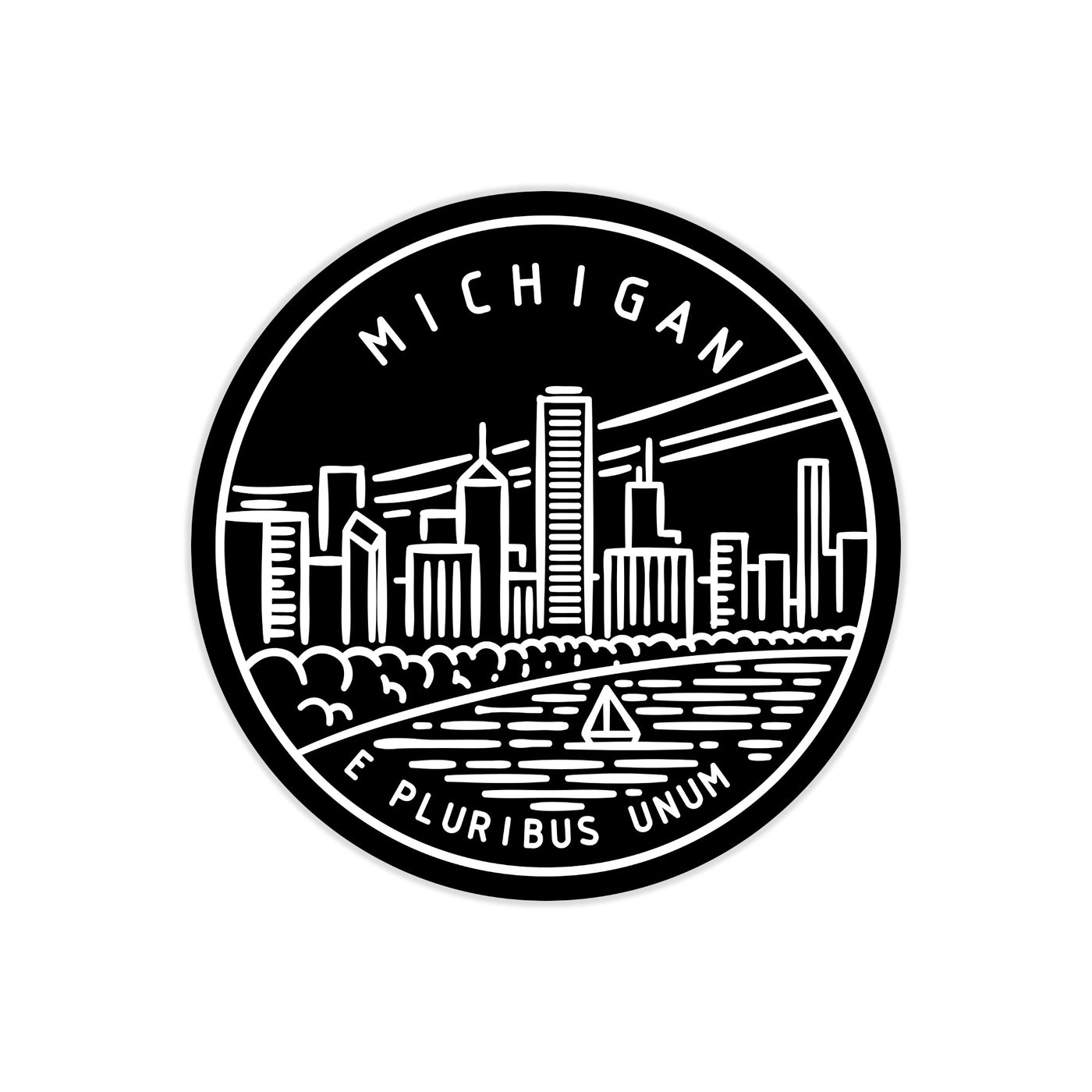 Michigan State Motto Sticker