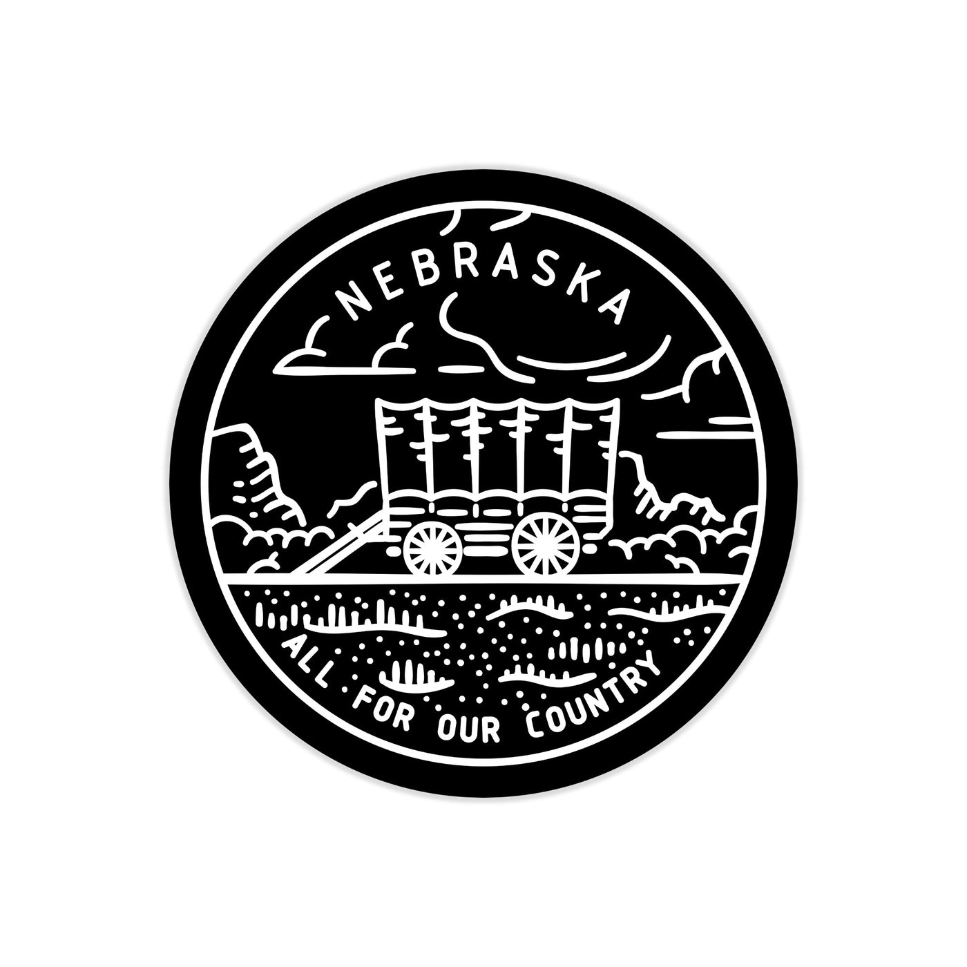 Nebraska State Motto Sticker