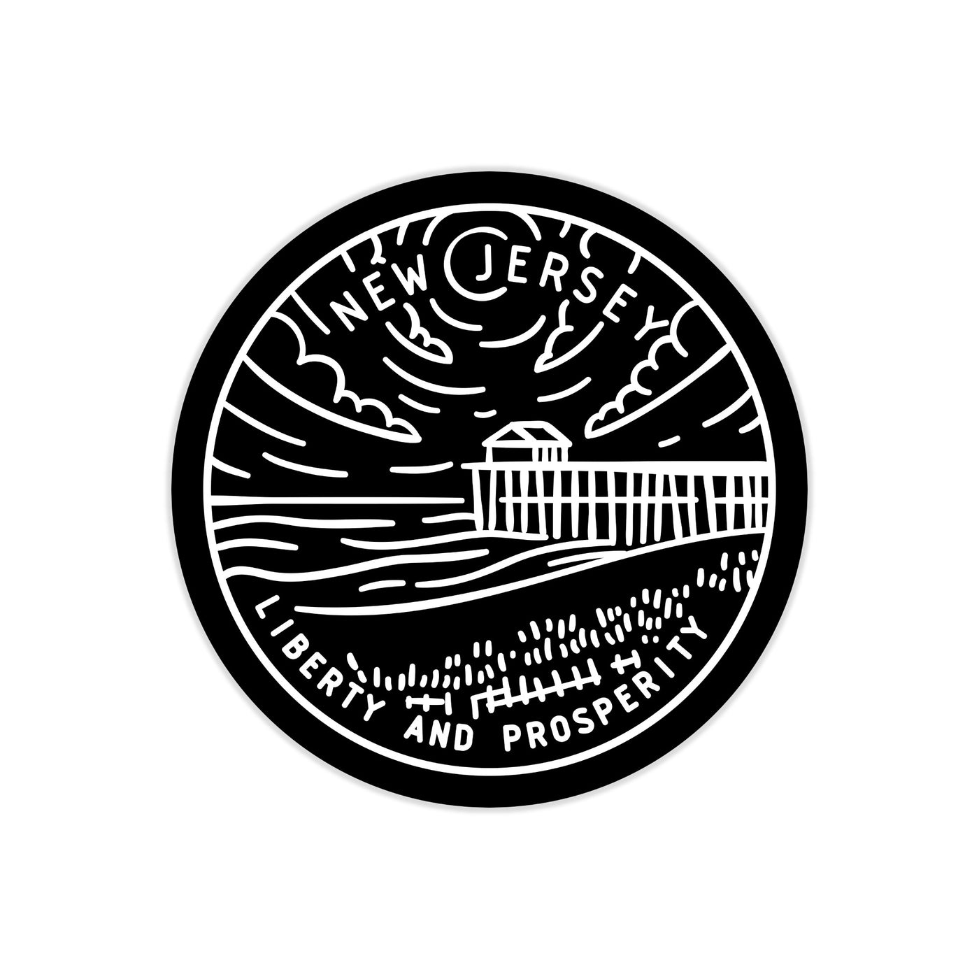 New Jersey State Motto Sticker