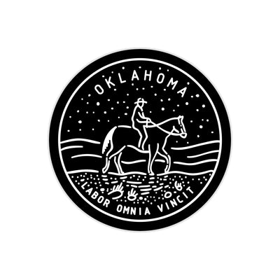 Oklahoma State Motto Sticker