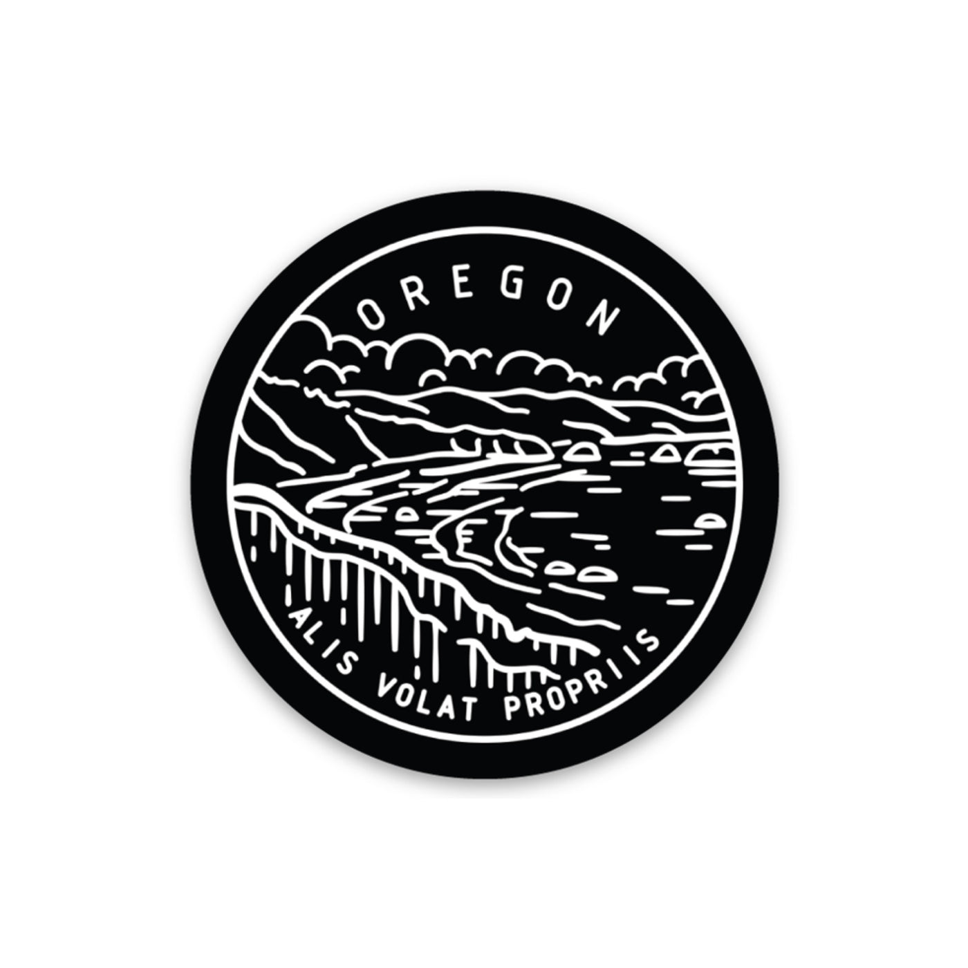 Oregon State Motto Sticker