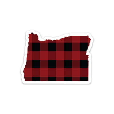 Oregon Plaid Sticker