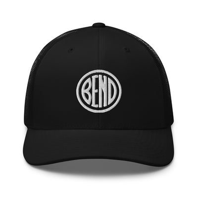 Bend Oregon Trucker Cap Black - The Northwest Store