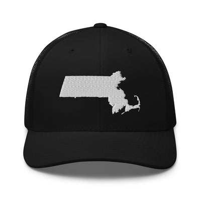 Massachusetts Trucker Cap Black - The Northwest Store