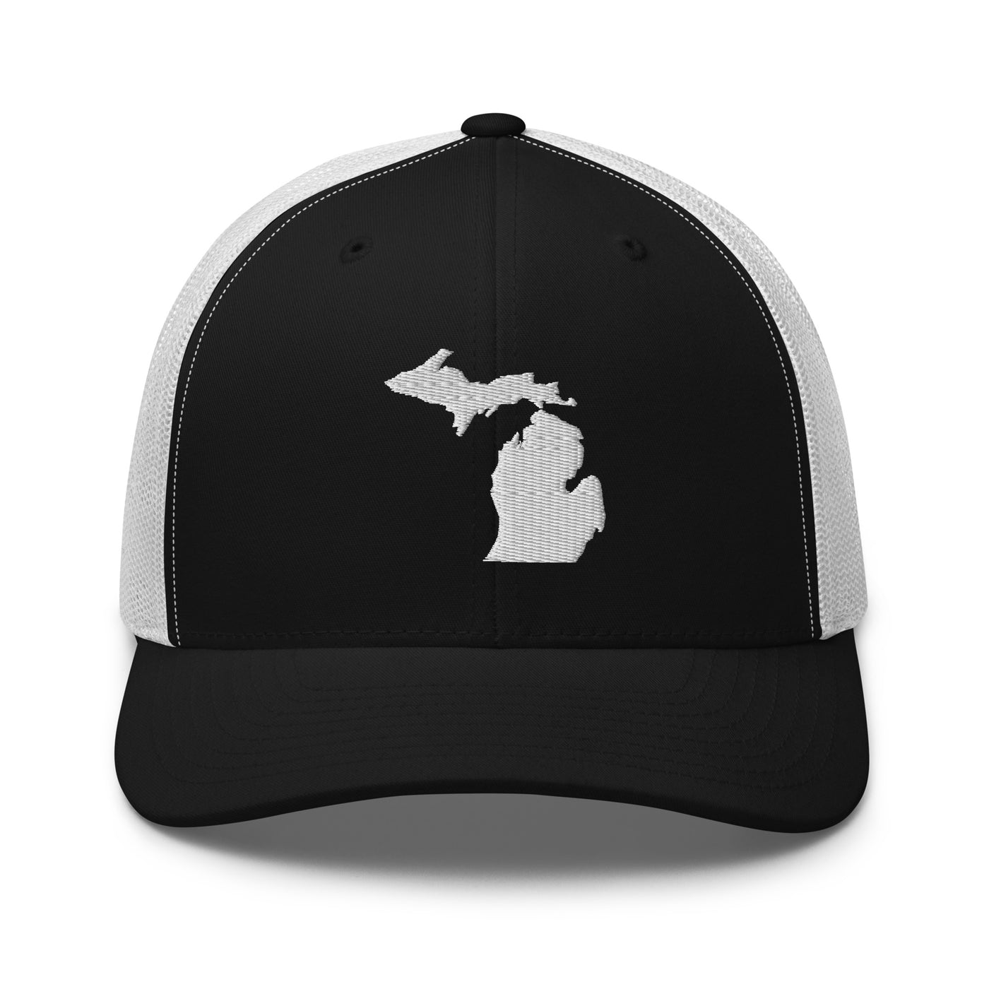 Michigan Trucker Cap Black/ White - The Northwest Store