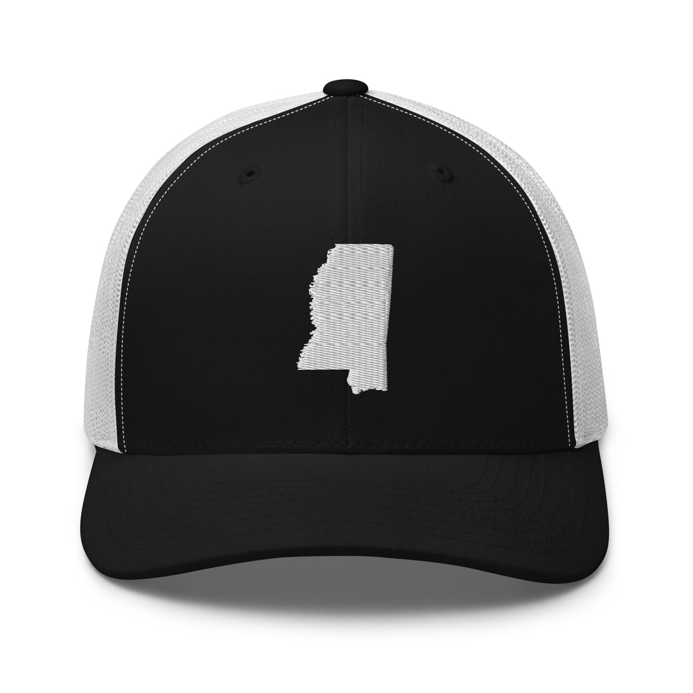 Mississippi Trucker Cap Black/ White - The Northwest Store