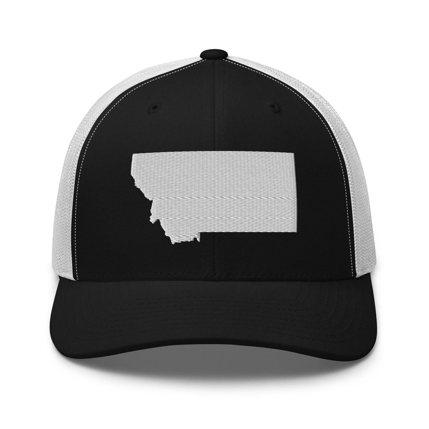 Montana Trucker Cap Black/ White - The Northwest Store