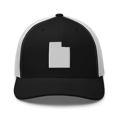 Utah Trucker Cap Black/ White - The Northwest Store