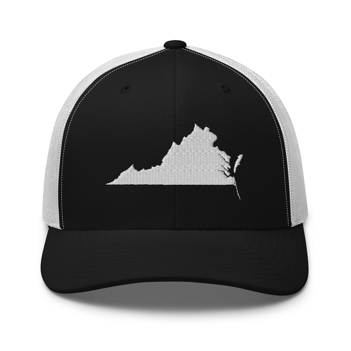 Virginia Trucker Cap Black/ White - The Northwest Store