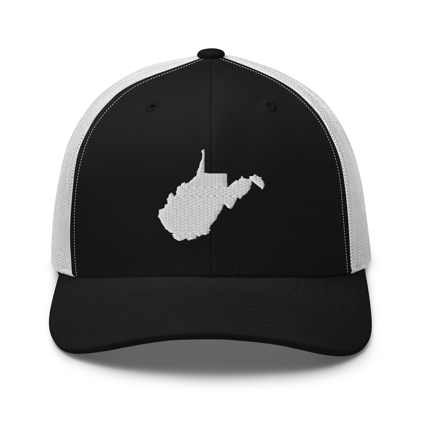 West Virginia Trucker Cap Black/ White - The Northwest Store