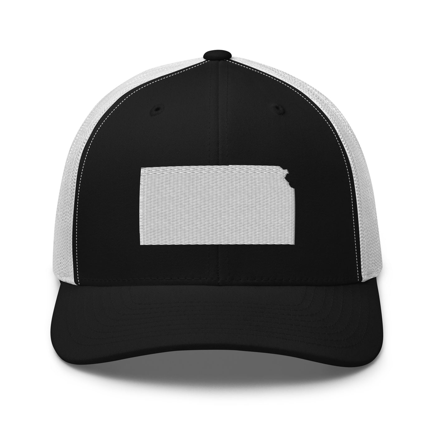 Kansas Trucker Cap Black/ White - The Northwest Store