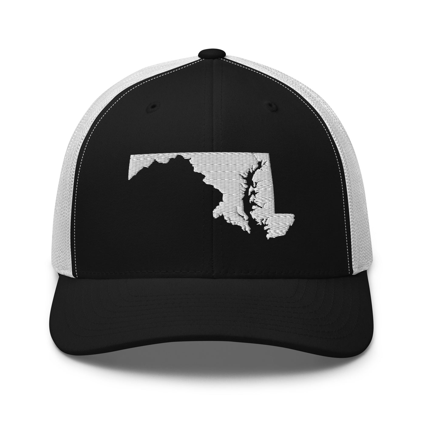 Maryland Trucker Cap Black/ White - The Northwest Store