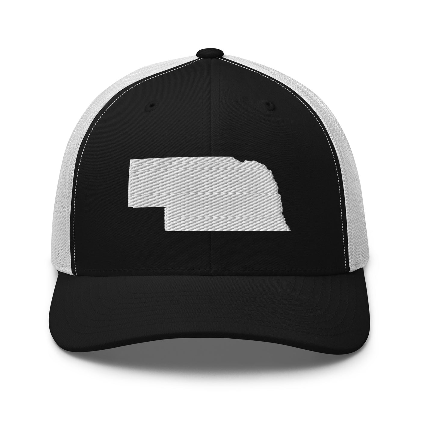 Nebraska Trucker Cap Black/ White - The Northwest Store