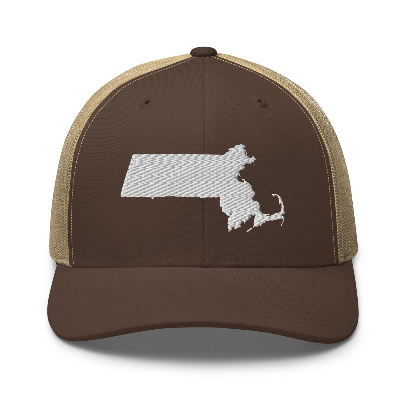 Massachusetts Trucker Cap Brown/ Khaki - The Northwest Store