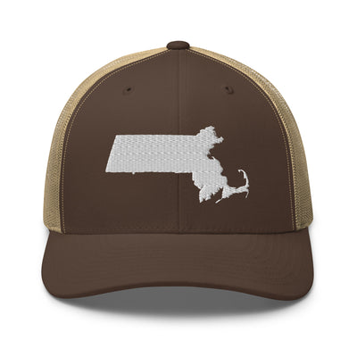 Massachusetts Trucker Cap Brown/ Khaki - The Northwest Store