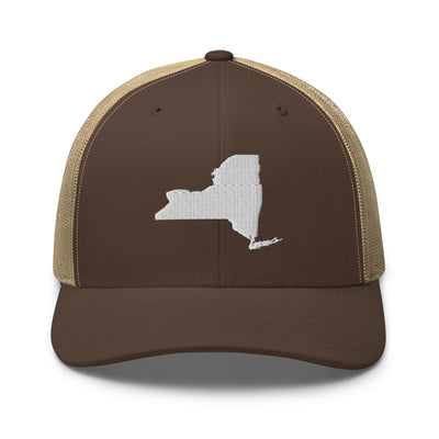 New York Trucker Cap Brown/ Khaki - The Northwest Store