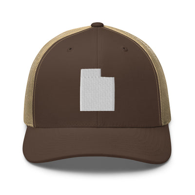 Utah Trucker Cap Brown/ Khaki - The Northwest Store