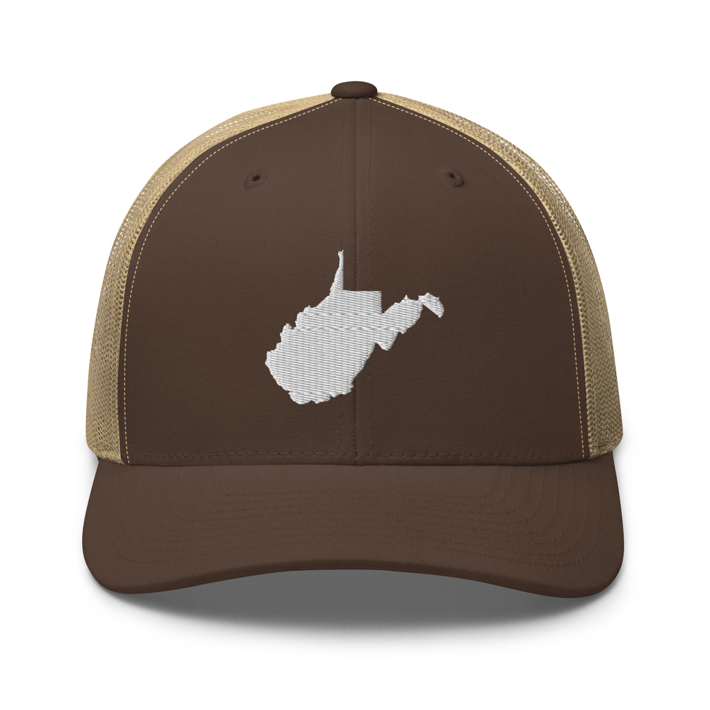 West Virginia Trucker Cap Brown/ Khaki - The Northwest Store