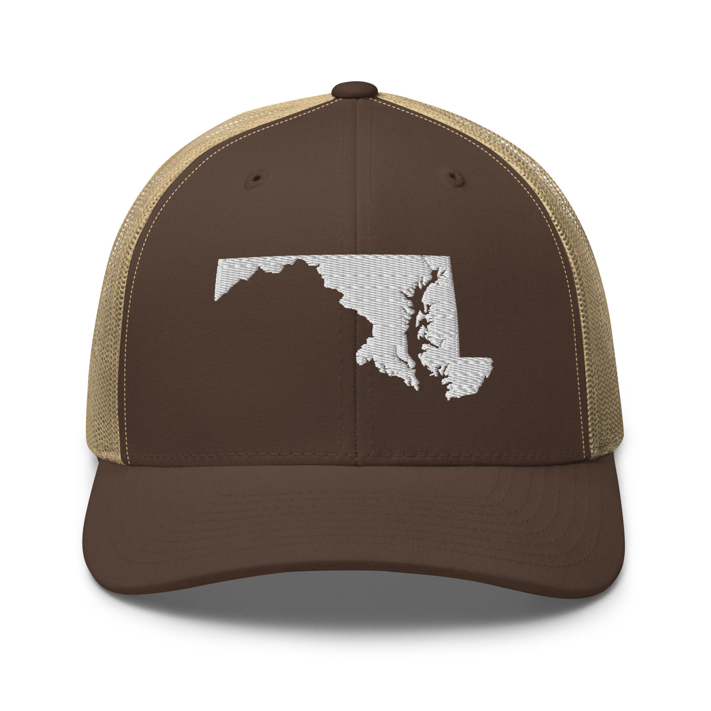 Maryland Trucker Cap Brown/ Khaki - The Northwest Store