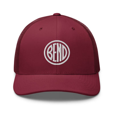 Bend Oregon Trucker Cap Cranberry - The Northwest Store