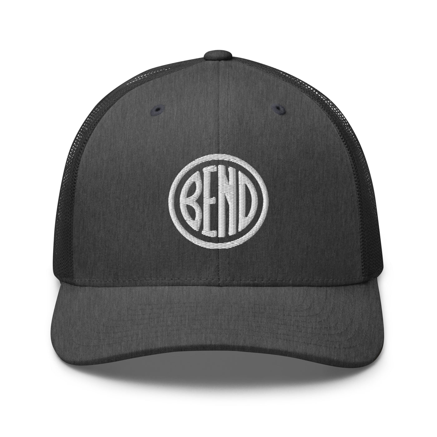 Bend Oregon Trucker Cap Dark Heather Gray - The Northwest Store