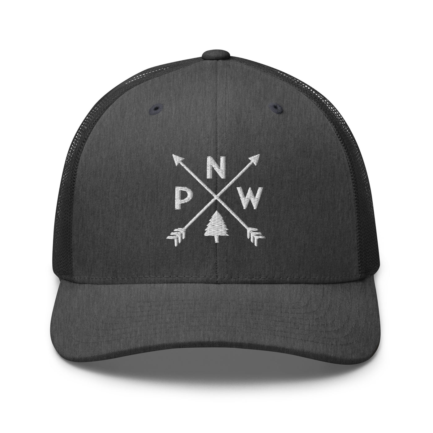 PNW Arrows Trucker Cap Dark Heather Gray - The Northwest Store