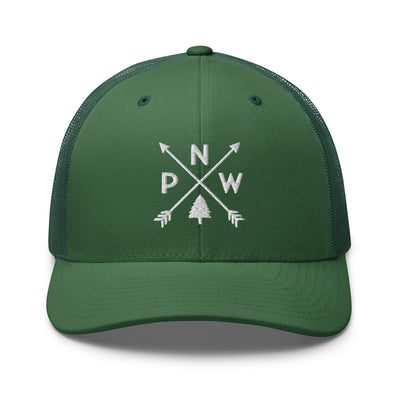 PNW Arrows Trucker Cap Evergreen - The Northwest Store