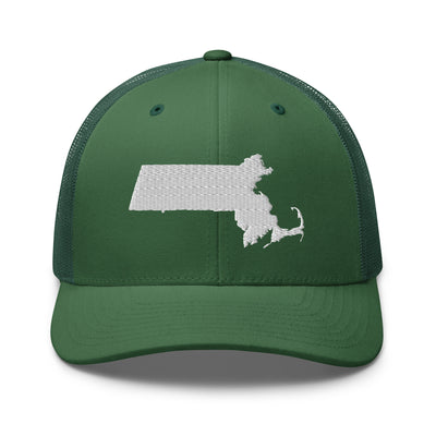 Massachusetts Trucker Cap Evergreen - The Northwest Store