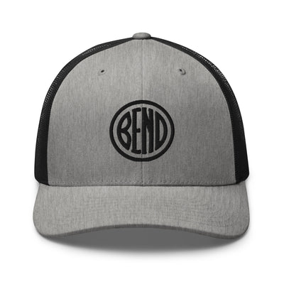 Bend Oregon Trucker Cap Heather/ Black - The Northwest Store