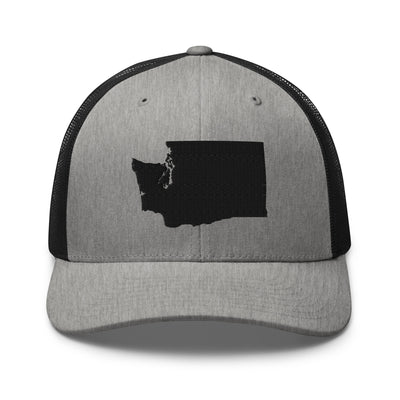 Washington Trucker Cap Heather/ Black - The Northwest Store