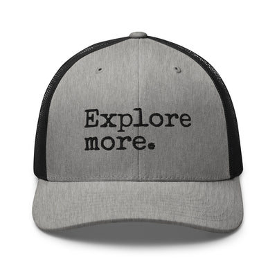 Explore More Trucker Cap Heather/ Black - The Northwest Store