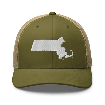 Massachusetts Trucker Cap Moss/ Khaki - The Northwest Store