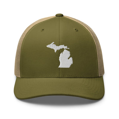 Michigan Trucker Cap Moss/ Khaki - The Northwest Store