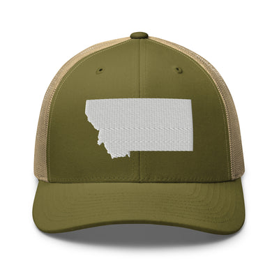 Montana Trucker Cap Moss/ Khaki - The Northwest Store