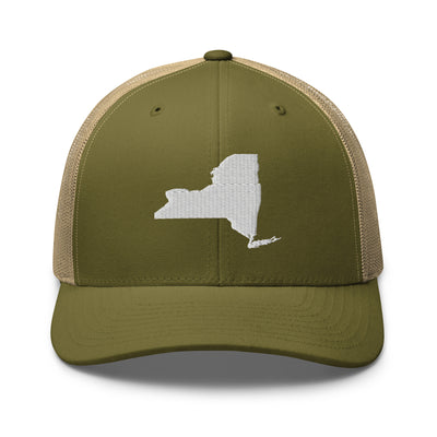 New York Trucker Cap Moss/ Khaki - The Northwest Store