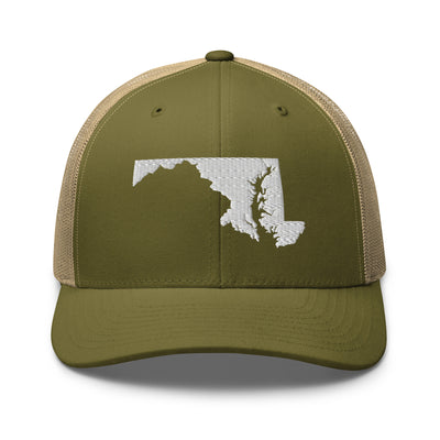 Maryland Trucker Cap Moss/ Khaki - The Northwest Store