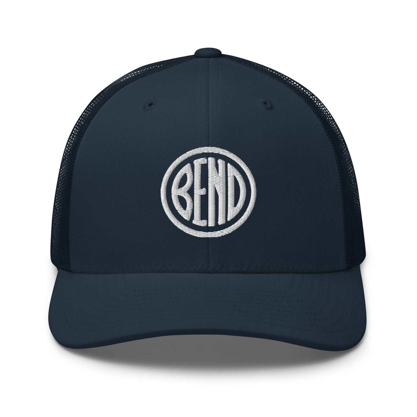 Bend Oregon Trucker Cap Navy - The Northwest Store