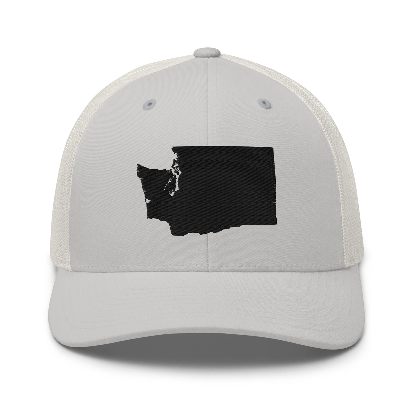 Washington Trucker Cap Silver - The Northwest Store