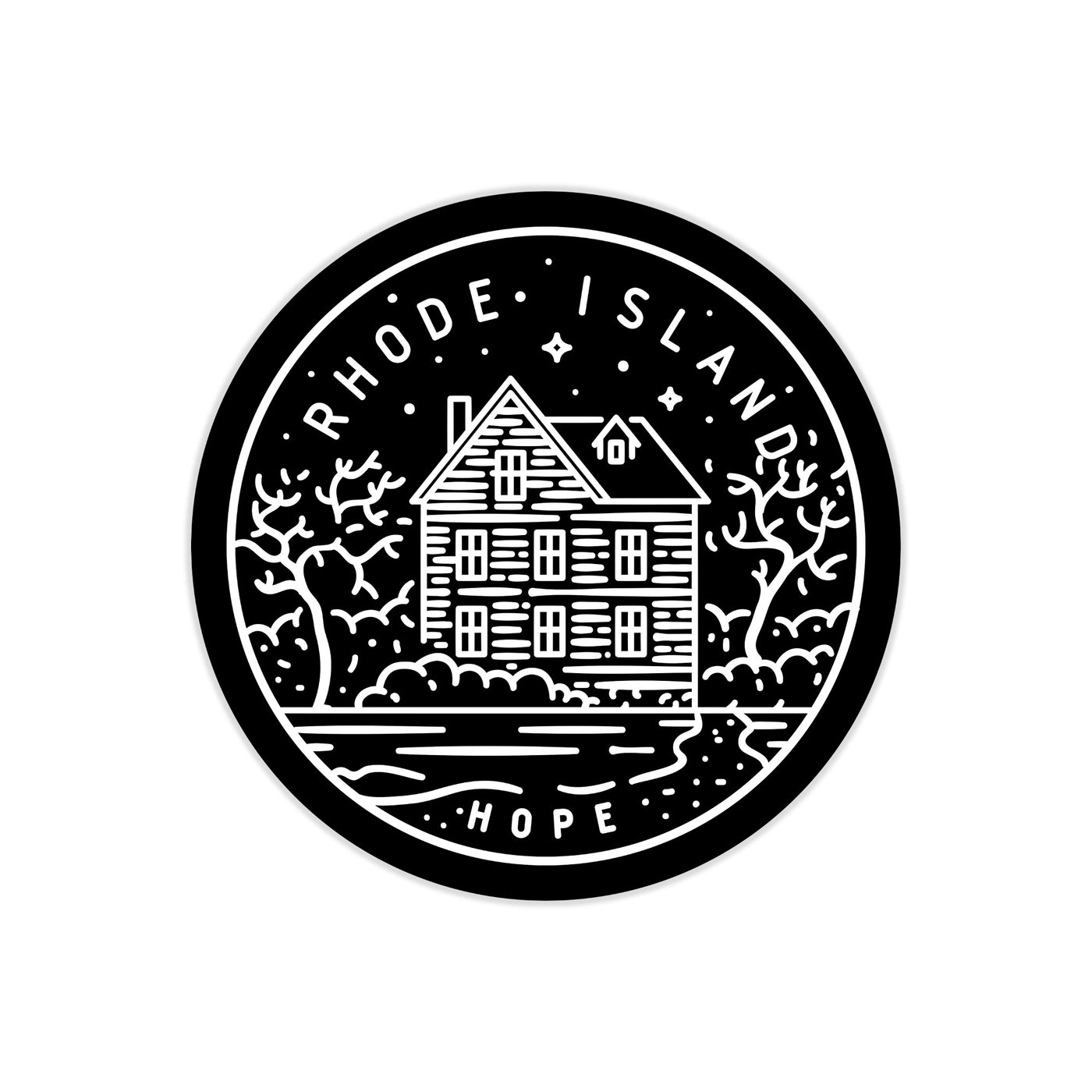 Rhode Island State Motto Sticker