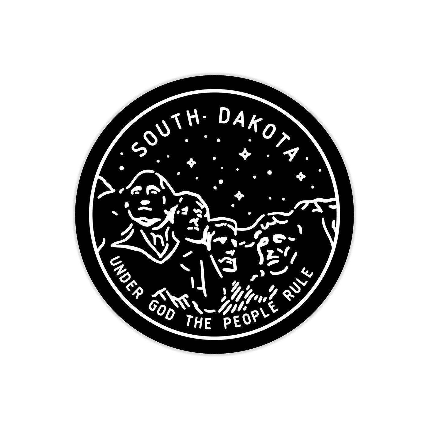 South Dakota State Motto Sticker