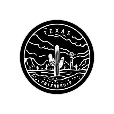 Texas State Motto Sticker