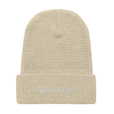 Tennessee Script Waffle Knit Beanie