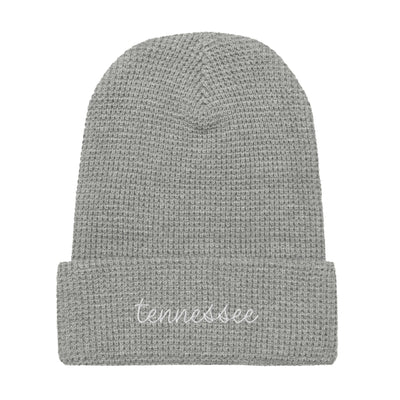 Tennessee Script Waffle Knit Beanie