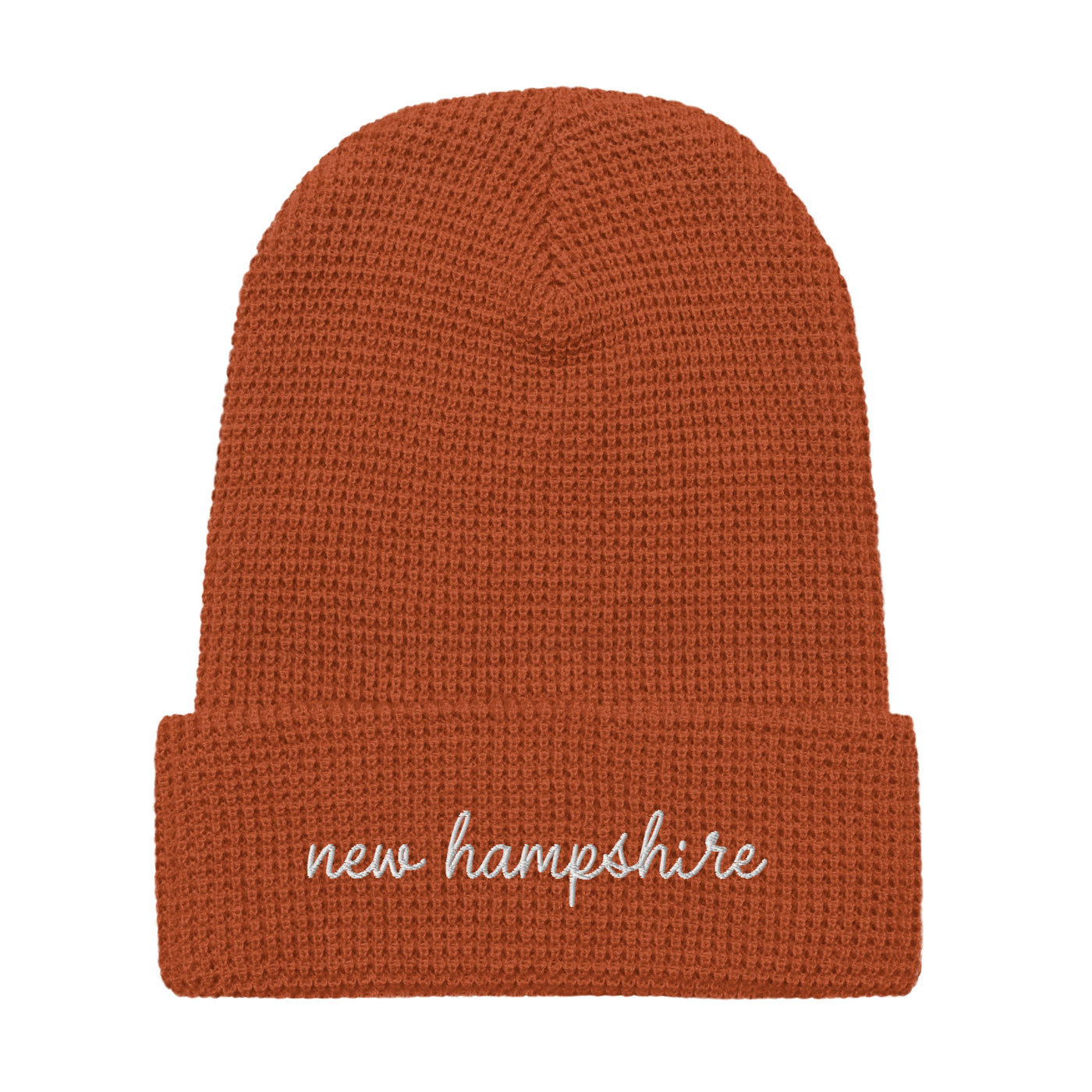 New Hampshire Script Waffle Knit Beanie