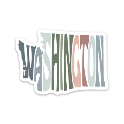 Washington Pastel State Shape Sticker